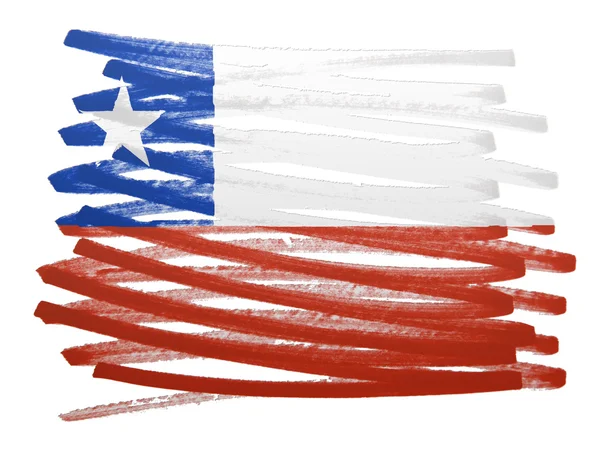 Flag illustration - Chile — Stock Photo, Image