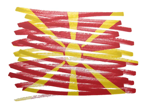 Прапор ілюстрація - Македонія — стокове фото