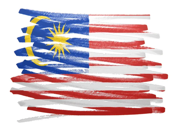 Illustrazione della bandiera - Malesia — Foto Stock