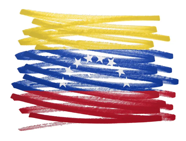 Vlajka ilustrace - Venezuela — Stock fotografie