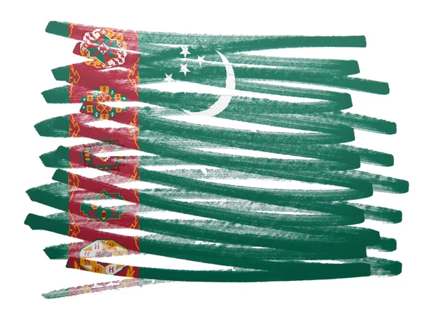 Ilustración de la bandera - Turkmenistán —  Fotos de Stock