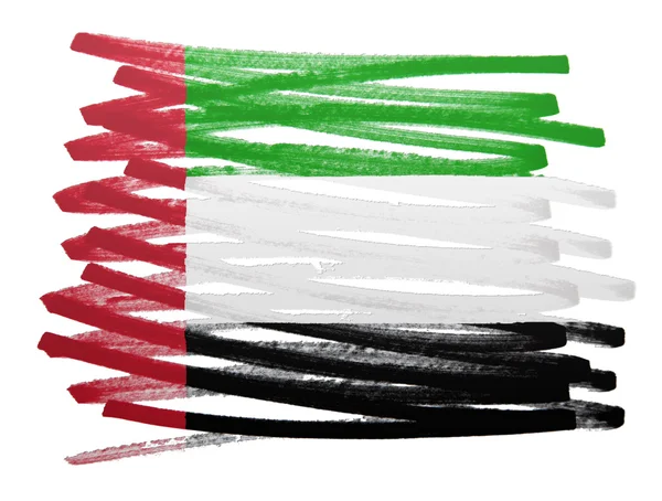 Flag illustration - United Arab Emirates — Stock Photo, Image