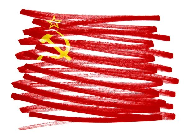 Ilustración de la bandera - URSS — Foto de Stock