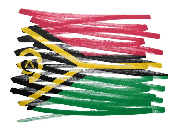 Illustrazione della bandiera - Vanuatu — Foto Stock