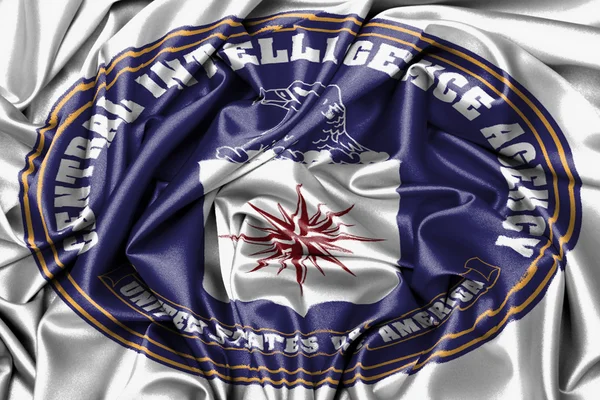 Drapeau en satin - drapeau de la CIA — Photo