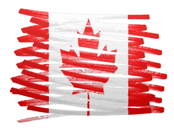 Ilustração da bandeira - Canadá — Fotografia de Stock