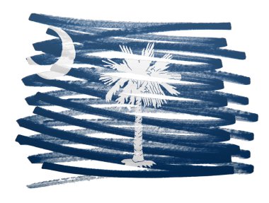 Bayrak illüstrasyon - Güney Carolina