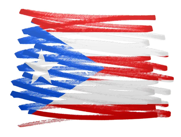 Flagga illustration - Puerto Rico — Stockfoto