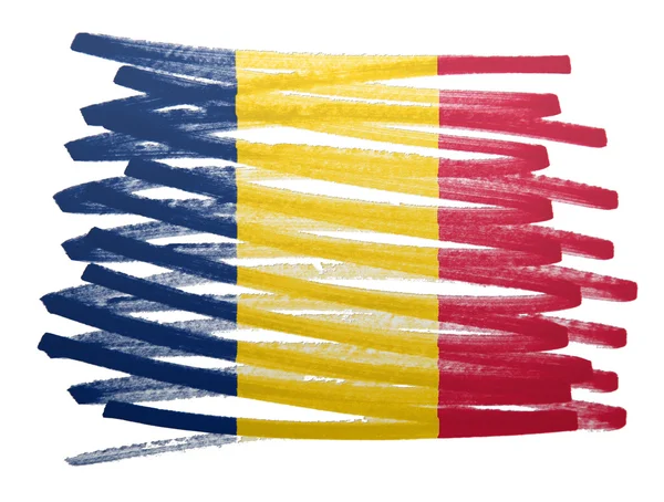 Flagga illustration - Rumänien — Stockfoto