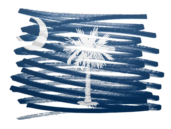 Illustration du drapeau - Caroline du Sud — Photo