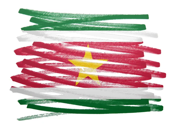 Flagge Abbildung - suriname — Stockfoto