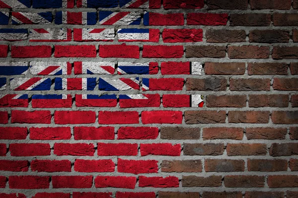 Dark brick wall - Bermuda — Stock Photo, Image