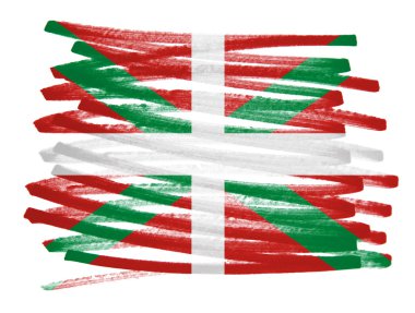 Flag illustration - Basque Country clipart