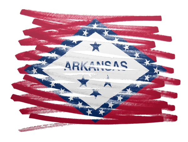 Flagge Illustration - arkansas — Stockfoto