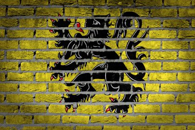 Dark brick wall - Flanders clipart