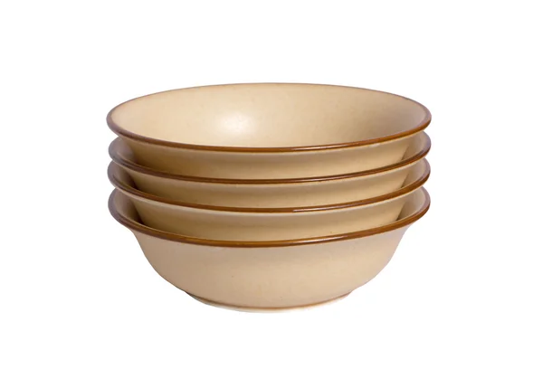 Vintage empty bowls — Stock Photo, Image