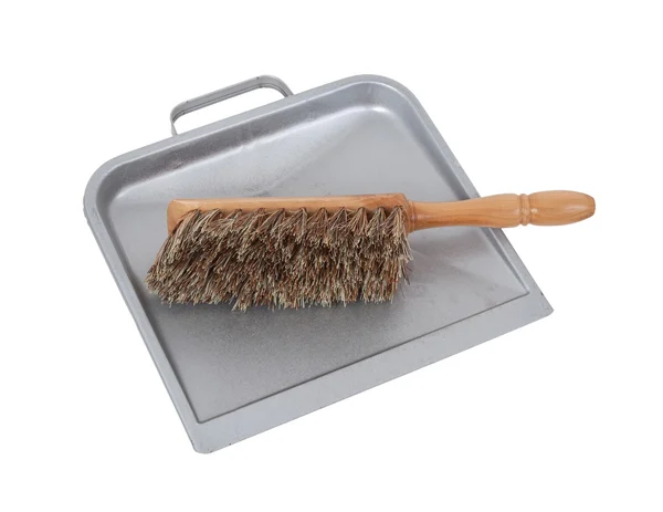 Dust pan and brush — Stock Photo, Image