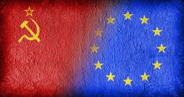 СССР и ЕС — стоковое фото