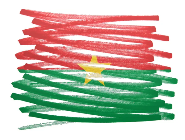 Ilustración de la bandera - Burkina Faso —  Fotos de Stock