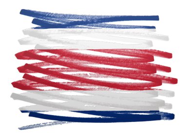 İllüstrasyon - Kosta Rika bayrak