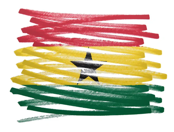 Vlag illustratie - Ghana — Stockfoto