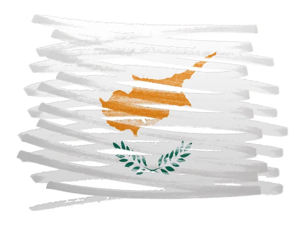 Flag illustration - Cyprus — Stock Photo, Image