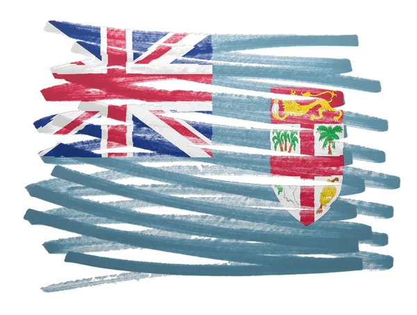 Flagga illustration - Fiji — Stockfoto