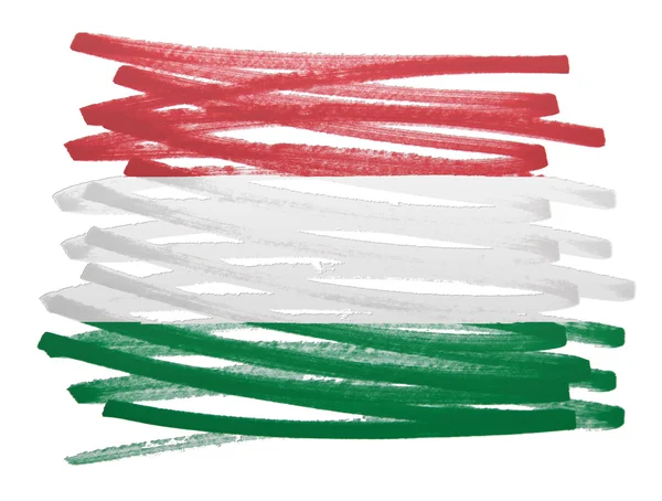 Flagga illustration - Ungern — Stockfoto