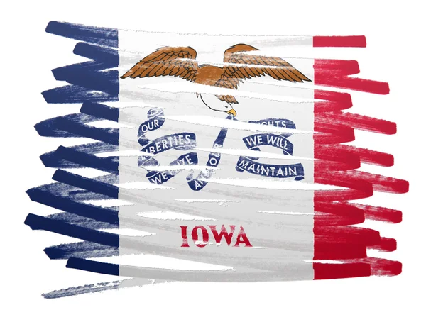 Flag illustration - Iowa — Stock Photo, Image