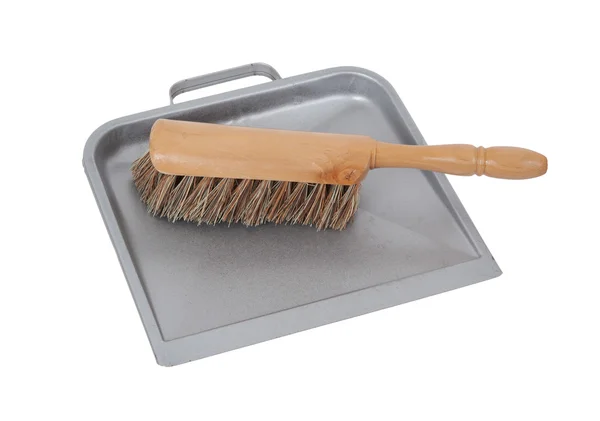 Dust pan and brush — Stock Photo, Image