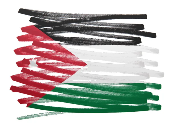 Flag illustration - Jordan — Stock Photo, Image