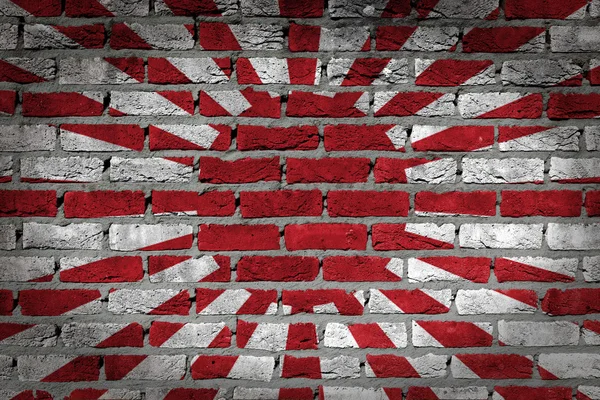 Dark brick wall - Japan — Stock Photo, Image