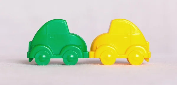 Carros de brinquedo isolados — Fotografia de Stock