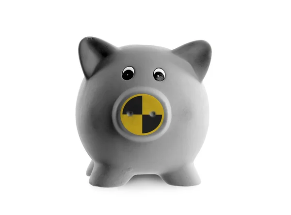 Ceramic piggy bank (crash test dummy) — Stock Photo, Image