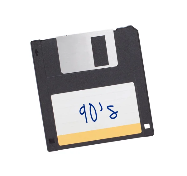 Diskette - Tachnology uit het verleden, geïsoleerd op wit — Stockfoto