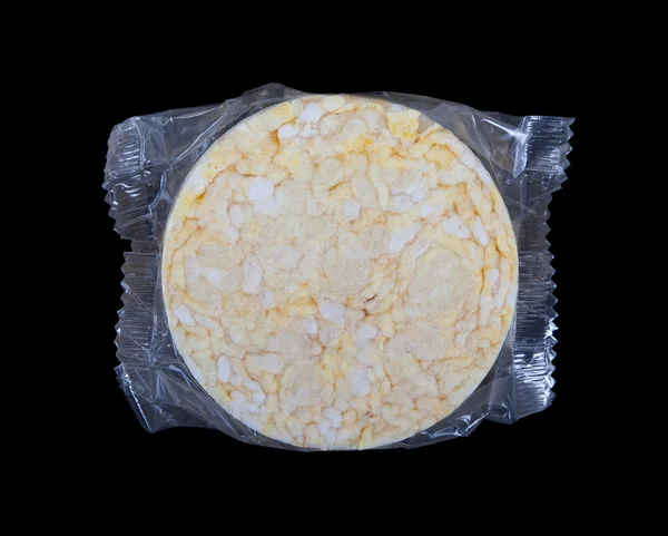 Rijst cracker in kunststof — Stockfoto