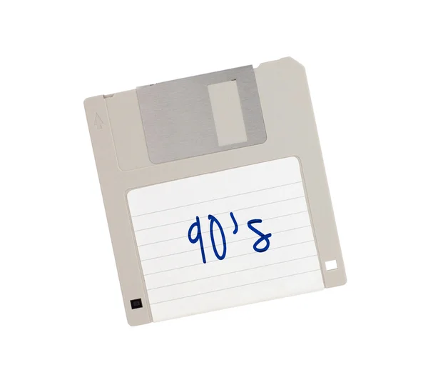 Floppy Disk - Tachnologia del passato, isolato su bianco — Foto Stock