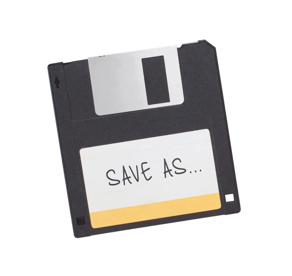 Floppy Disk - Tachnology dari masa lalu, terisolasi dengan warna putih — Stok Foto