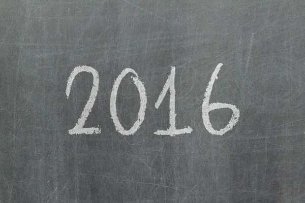 2016 - Chalkboard velho — Fotografia de Stock