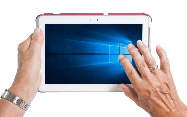 Heerenveen, Hollanda, 6 Haziran 2015: Rüzgar Tablet bilgisayar