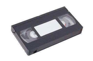 Beyaz bir arka plan üzerinde izole retro video kaset