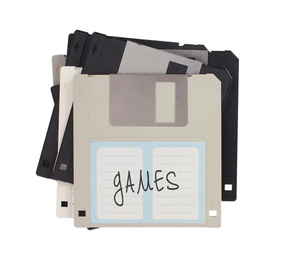 Floppy disk, en de steun van de opslag van de gegevens — Stockfoto