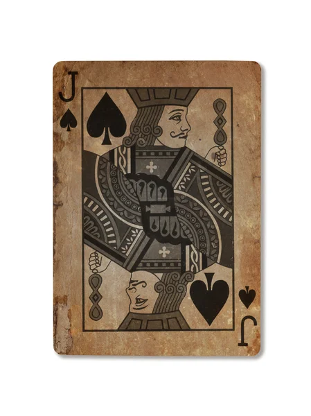 Very old playing card, XXXX — Stock Photo, Image