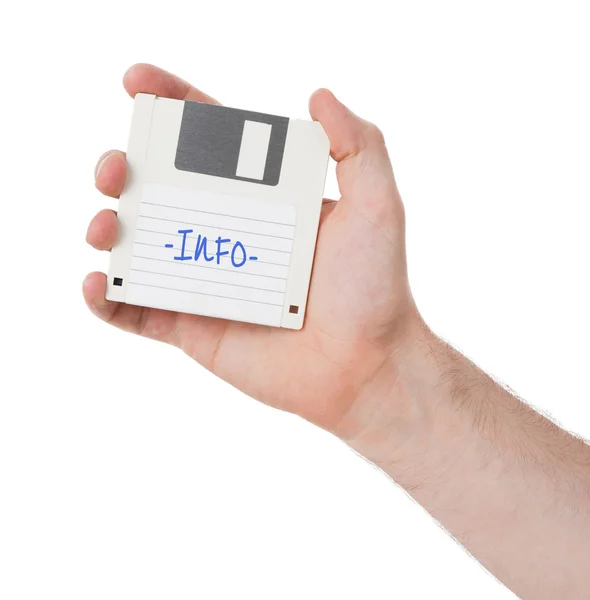 Floppy Disk - Tachnology dari masa lalu, terisolasi dengan warna putih — Stok Foto