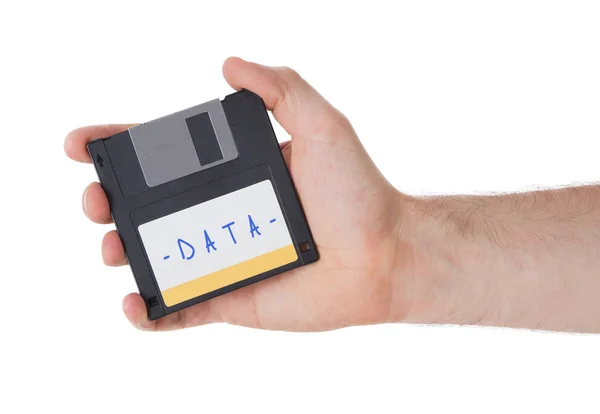 Floppy disk, en de steun van de opslag van de gegevens — Stockfoto