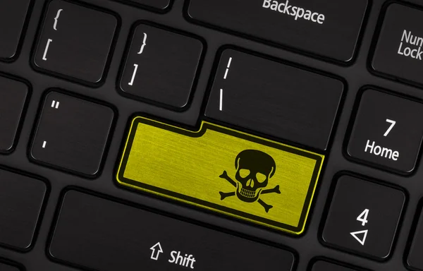 Symbool op knop toetsenbord, giftige — Stockfoto