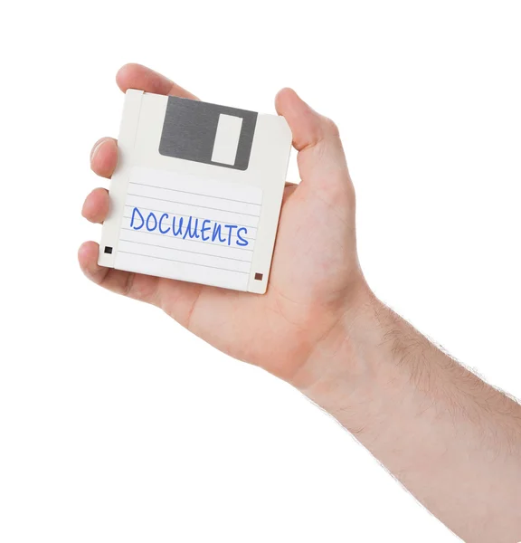 Floppy disk, en de steun van de opslag van de gegevens — Stockfoto