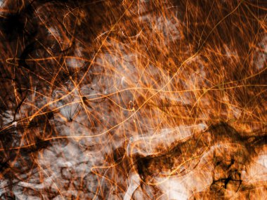 Beyaz ve siyah duman 