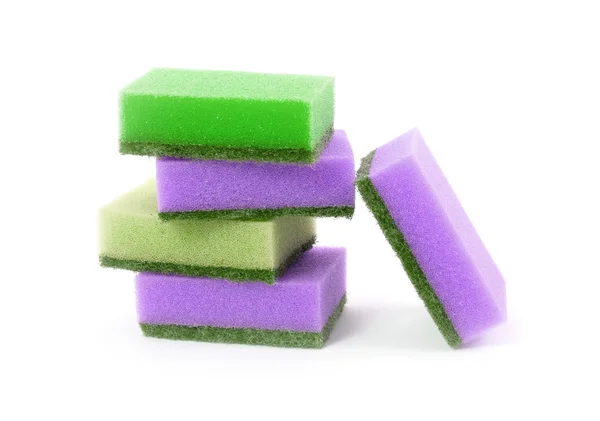 Sponge stack, isolated — Stock Photo, Image