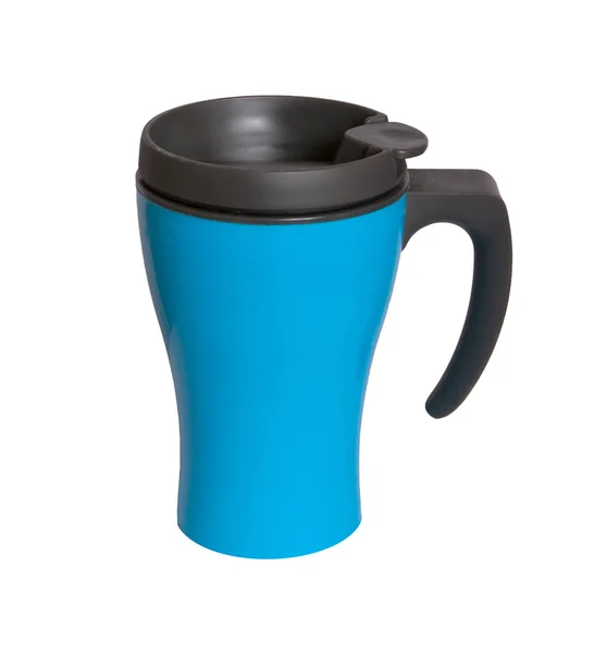 Thermocup bleu isolé — Photo